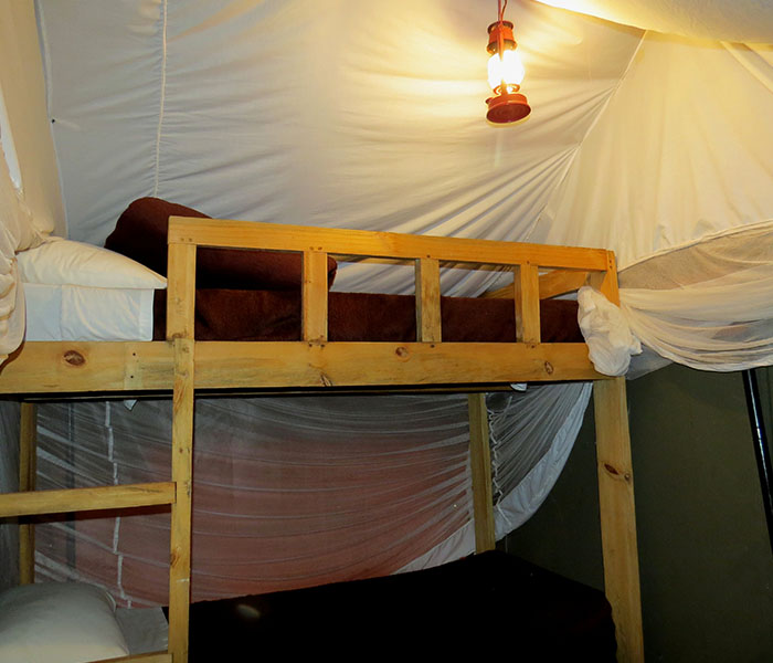 Bunk Beds River Tent Accommodation